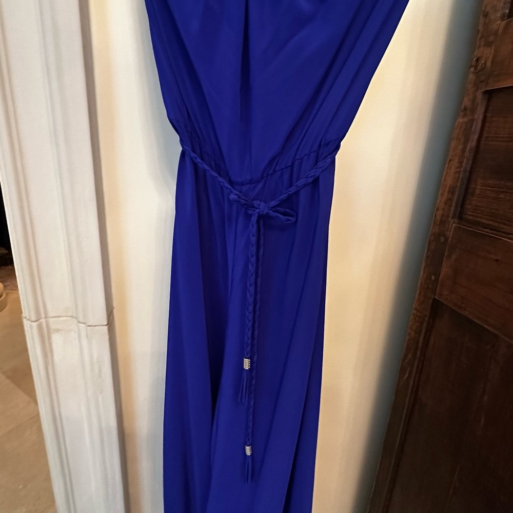 Alice & Trixie Blue jumpsuit with braided matching belt